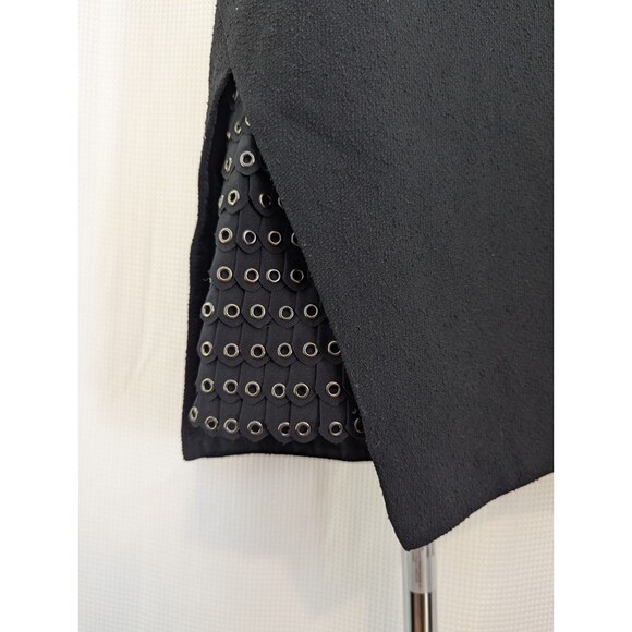 Phillip Lim 3.1 Little Black Dress Split Hem Sz 4 Sheath Luxury Designer (C12) - Picture 2 of 7